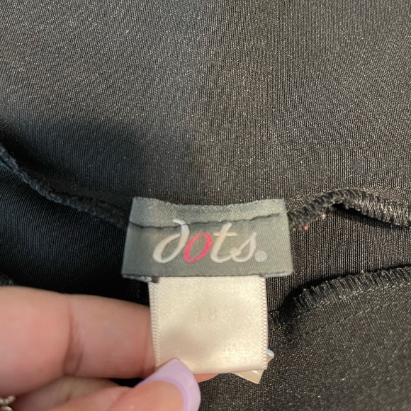 Dots Pants & Jumpsuits Dots Black Pull Up Dress Pants Wide Straight